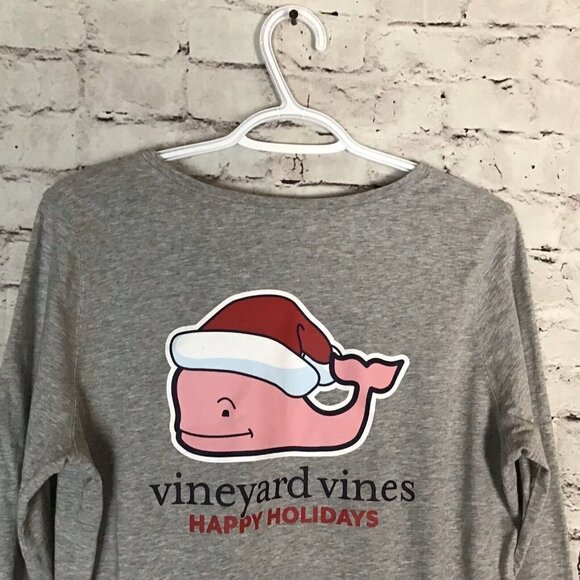 Vineyard Vines Long Sleeve Holiday T-Shirt - Picture 7 of 9